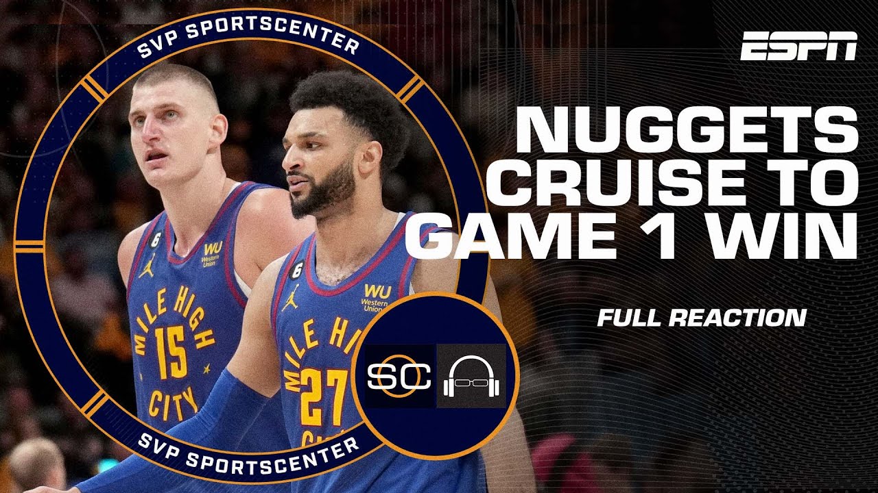 ⁣🚨 FULL REACTION 🚨 Nuggets win NBA Finals Game 1 behind Jokic triple-double | SC with SVP
