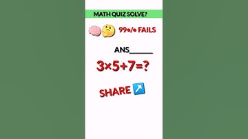 Only the Intelligent 1 % Can solve this math puzzle #challenge #shorts #ytshorts