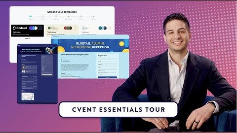 Cvent Essentials product tutorial