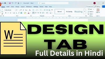 Master the DESIGN Tab in MS Word | Professional Document Design Tips