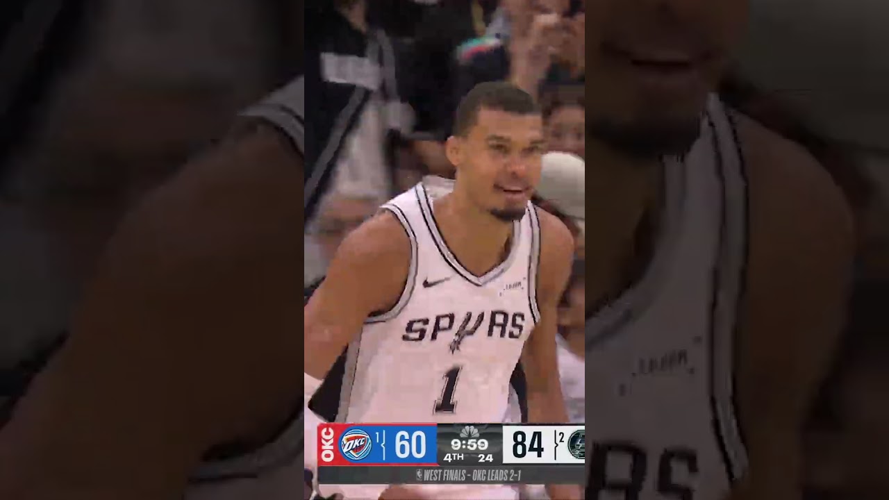 That replay though...😮💨 #spurs #nba 📺 NBC | Peacock