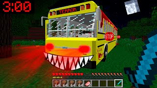 EL AUTOBÚS DEL TERROR A LAS 3:00 AM EN MINECRAFT TROLL NOOB VS PRO