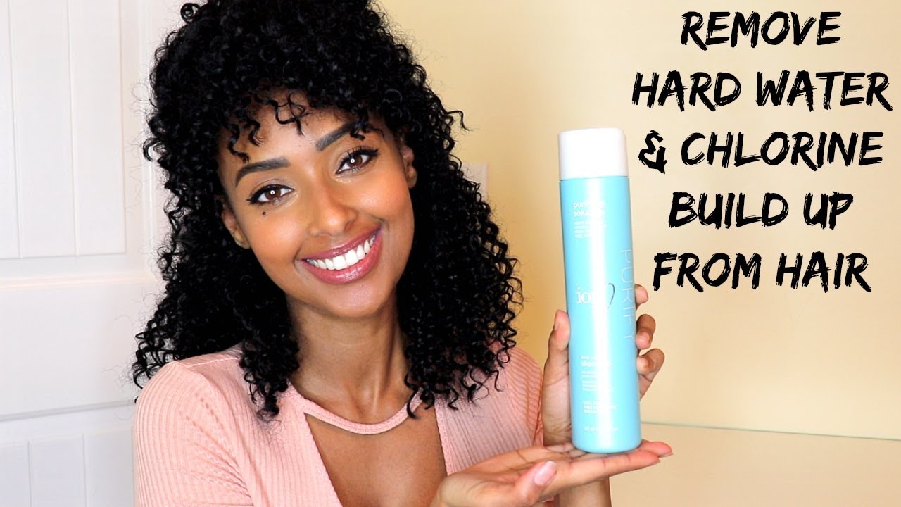 How to Remove Hard Water & Chlorine Build Up from Natural Hair | Protect  Hair when Swimming - YouTube