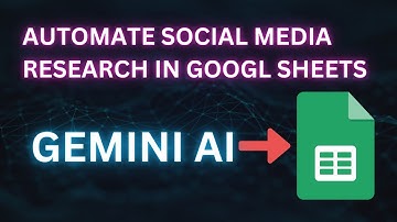 AI Automates Social Media Research in Minutes | Google Sheets AI Formula Tutorial
