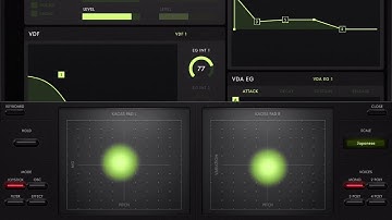 iOS 版 KORG M1でMute Tp.の音色をKAOSS Padで日本音階にして演奏してみた