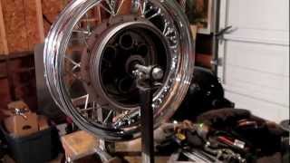 DIY Home Made Motorcycle Wheel Truing Stand Yamaha VSTAR 650