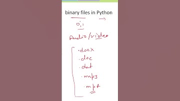 binary files in python | how to create a binary file