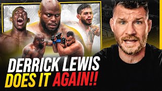 BISPING reacts to UFC St Louis: DERRICK LEWIS DOES IT AGAIN! | Lewis vs Nascimento INSTANT REACTION