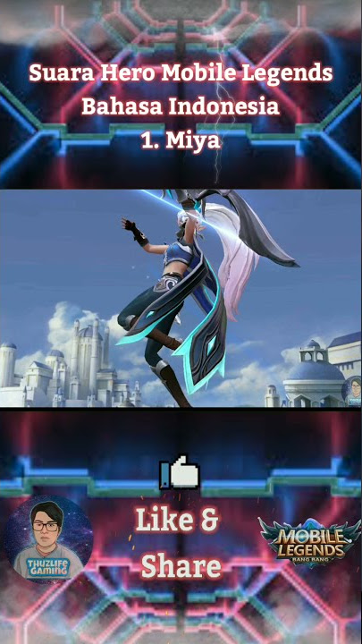 Suara Hero Miya Bahasa Indonesia | Mobile Legends #shorts #mlbb #mobilelegends