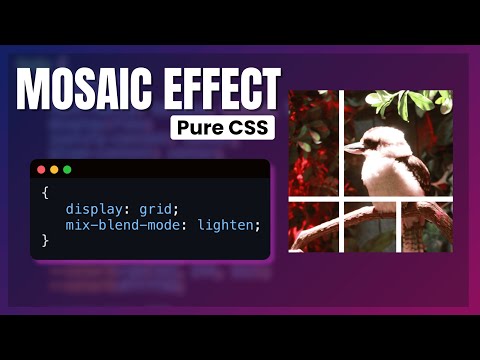 Create a Stunning Mosaic Effect using CSS!