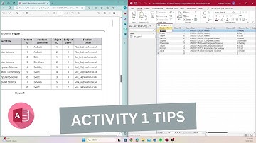 BTEC Level 3 IT - Unit 2 Databases - Activity 1 Tips