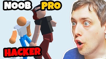 RAGDOLL FIGHTER - NOOB VS PRO VS HACKER