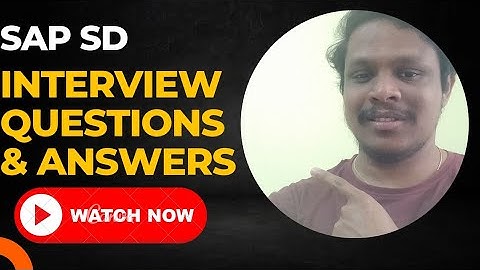 sap SD interview Questions and Answers #sapsd #learning #interview #job #youtubevideo