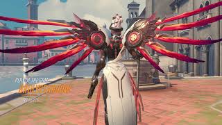 Cool interaction between Mercy's Mythic skin and Battle Mercy Highlight Intro