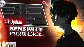 BGMi 4.1 Update 🔱 Sensitivity And Control Code 🔥 Zero Recoil Sensitivity 2025, | BGMi 4.1 UPDATE ❤