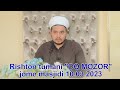 Shukurulloh domla | Rishton tumani &quot;OQ MOZOR&quot;jome masjidi 10.03.2023