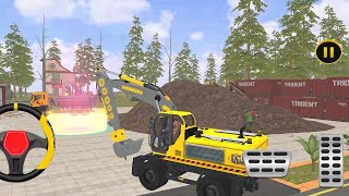 Heavy Excavator Road Construction  Simulation Game JCB 3D