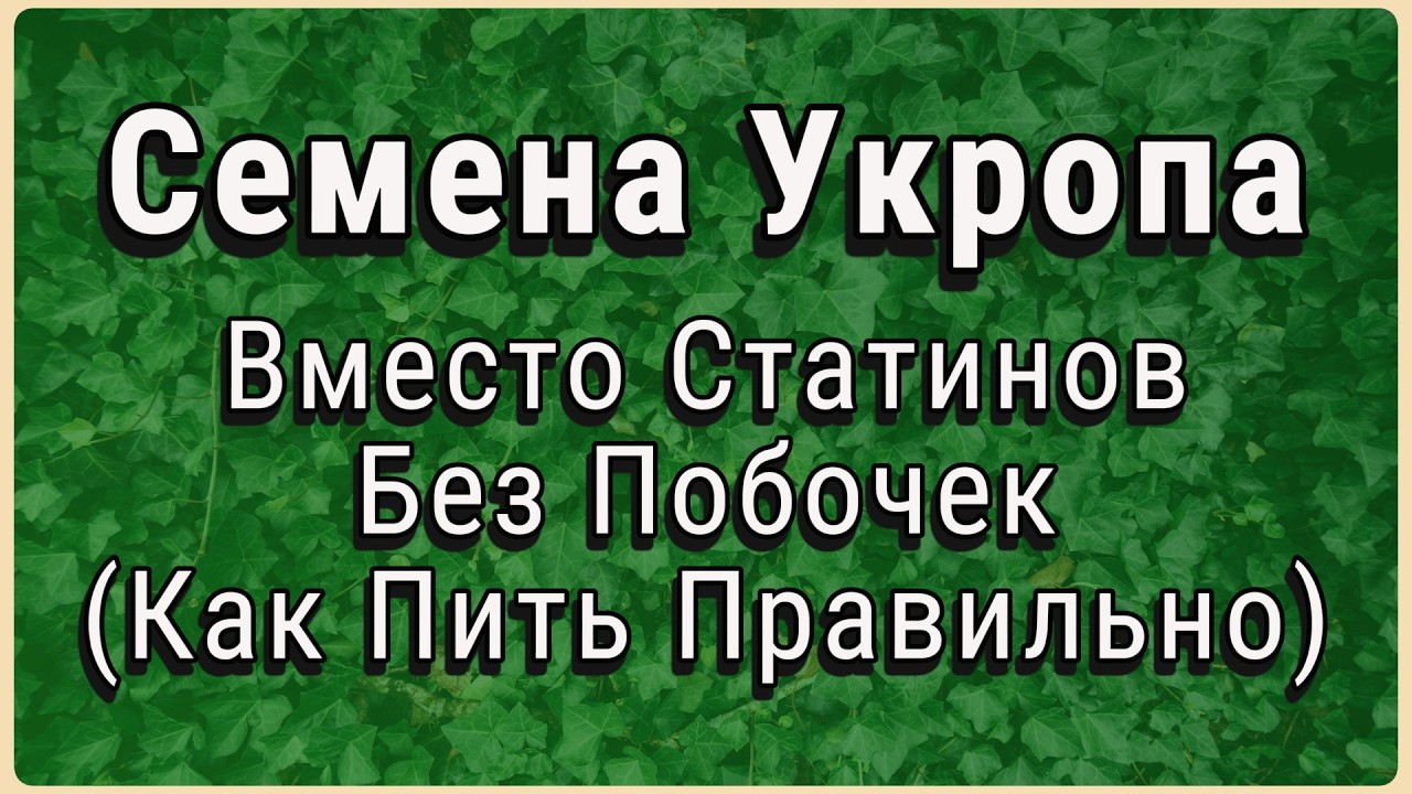 Холестерин упадет на 18% без таблеток! Секретный способ приготовления укропа в 10 раз мощнее.