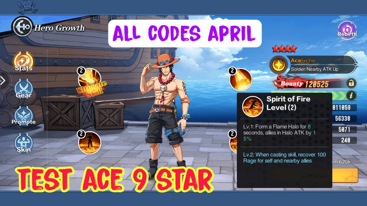 OP Captain and the Warlords  Up ACE To 9 Star & All Redeem Codes APRIL -  How to Redeem Code 