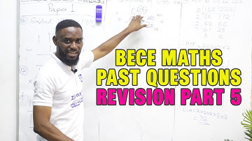 BASIC MATHS 2023 BECE PAST QUESTIONS AND ANSWERS | PART 5| PAPER 2:21 -40 | 2024 BECE REVISION CLASS