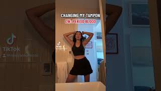 changing my #tampon! #periods #period #pad