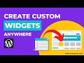 How to Create Custom Widgets for WordPress - No Coding (step by step)