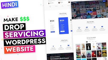 HINDI - Create [FREE] Drop Servicing WordPress Website | 2021 Drop Servicing Website Tutorial