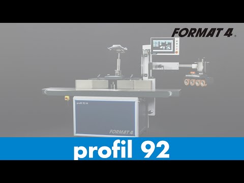 Format 4® profil 92 M e-motion spindle moulder with double pivoting