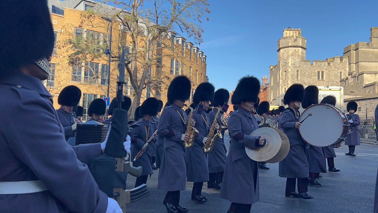 German State Visit Rehearsal Windsor - Tuesday 2nd December 2025 - Military Bands
