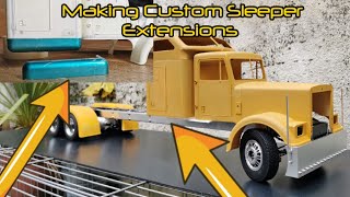 Making Custom Sleeper Extensions | recycling parts | Custom Grand Hauler Kenworth W900 Rc Truck