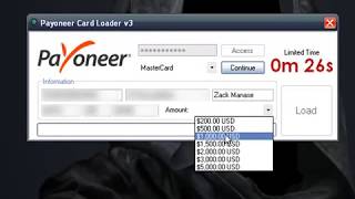 Payoneer Card Loader v3 Live Proof