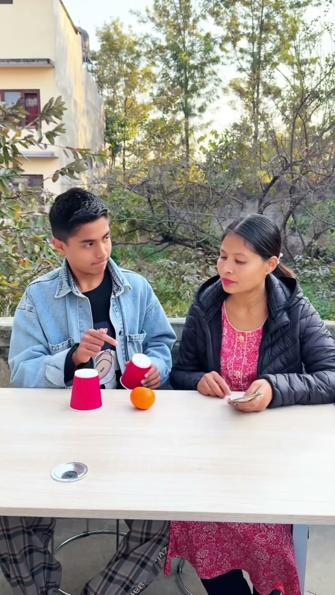 Magic trick ?? Orange | Aayush #momson #viral #funny #shorts
