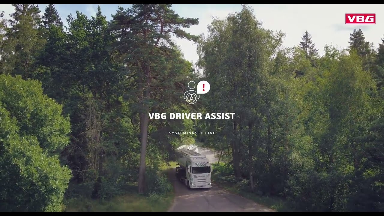 VBG Driver Assist - Systeminnstilling