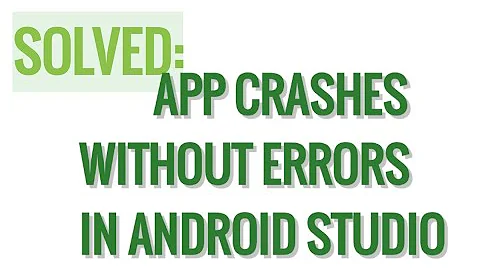 App crashes without errors solved in Android studio
