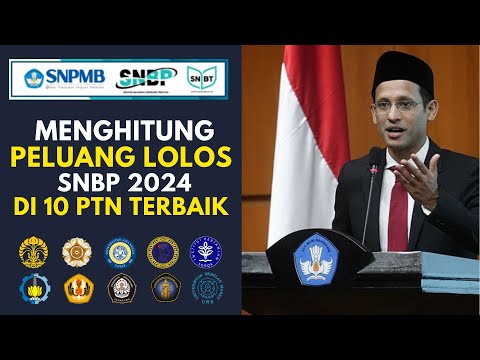 MENGHITUNG PELUANG LOLOS SNBP 2024 DI 10 PTN TERBAIK