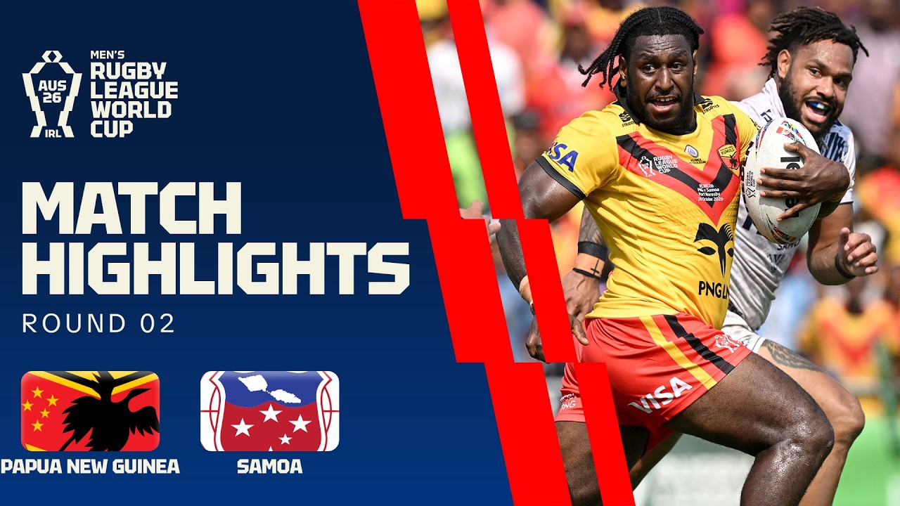 RLWC 2026 | Papua New Guinea Kumuls v Toa Samoa | Match Highlights | Round 2