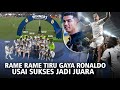 Mengharukan!! Seluruh bintang Madrid Rame-Rame Persembahkan Trofi Liga championsnya untuk Ronaldo