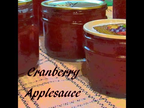 Canning Cranberry Applesauce