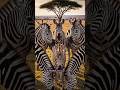 Zebra Stripes: Secrets of Survival in the African Savanna #shorts