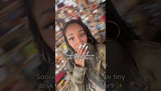 @Tianamajor9 Tiny Desk ❤️ Glad to be apart and sing using my gift. 🥹 #shortsmusic #tinydeskconcert