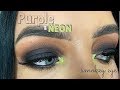 SHES CHATTY | GRWM | Purple Smokey Eye w/ Neon | Alison Epp