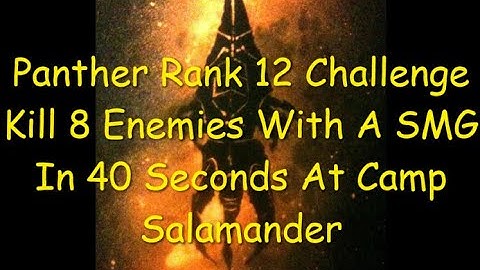 Ghost Recon Breakpoint Panther Rank 12 Challenge 8 SMG Kills In 40 Seconds At Camp Salamander