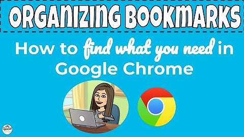 How to organize bookmarks in Google Chrome