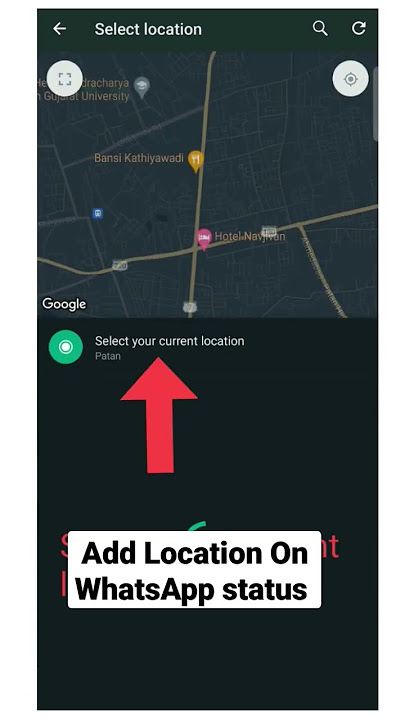 Add Location In WhatsApp status #whatsapptricks #status