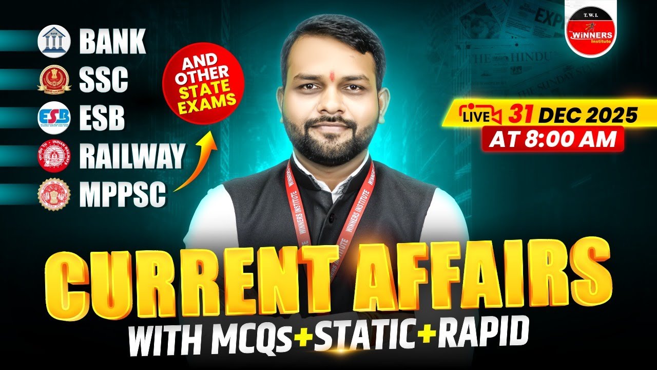 31 December 2025 | Current Affairs Today | Daily Current Affairs ...