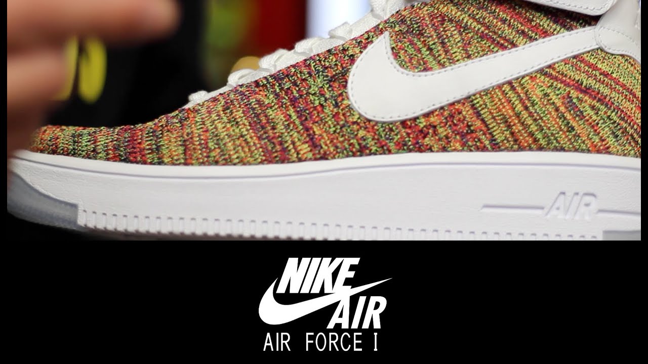 nike af1 flyknit multicolor