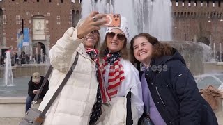 Olympic Spirit Sweeps Milan As Fans From Around The World Gather For Winter Games