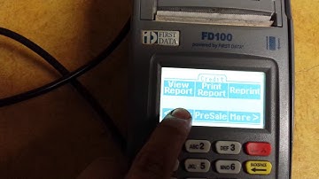 First data fd100 credit card machine
