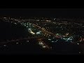 Dubai Airport Night Landing هبوط الطائرة في مطار دبي