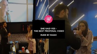 She Said YES - The Best Proposal video | Rude by Magic
